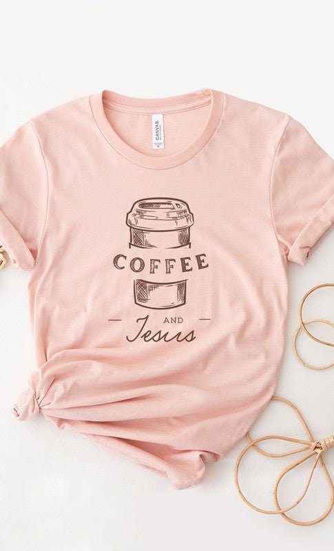 Coffee and Jesus Graphic Tee T-Shirt - Two & Gathered