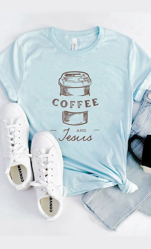 Coffee and Jesus Graphic Tee T-Shirt - Two & Gathered
