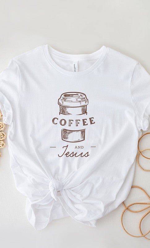 Coffee and Jesus Graphic Tee T-Shirt - Two & Gathered