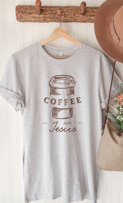 Coffee and Jesus Graphic Tee T-Shirt - Two & Gathered
