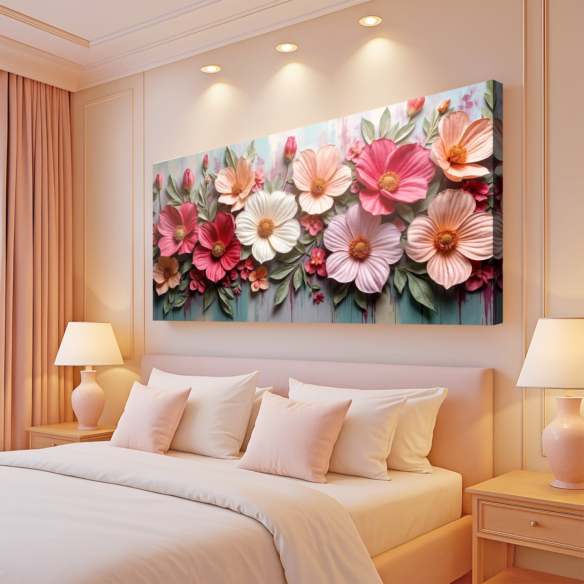 Colorful Floral Realistic Wall Art II - Two & Gathered