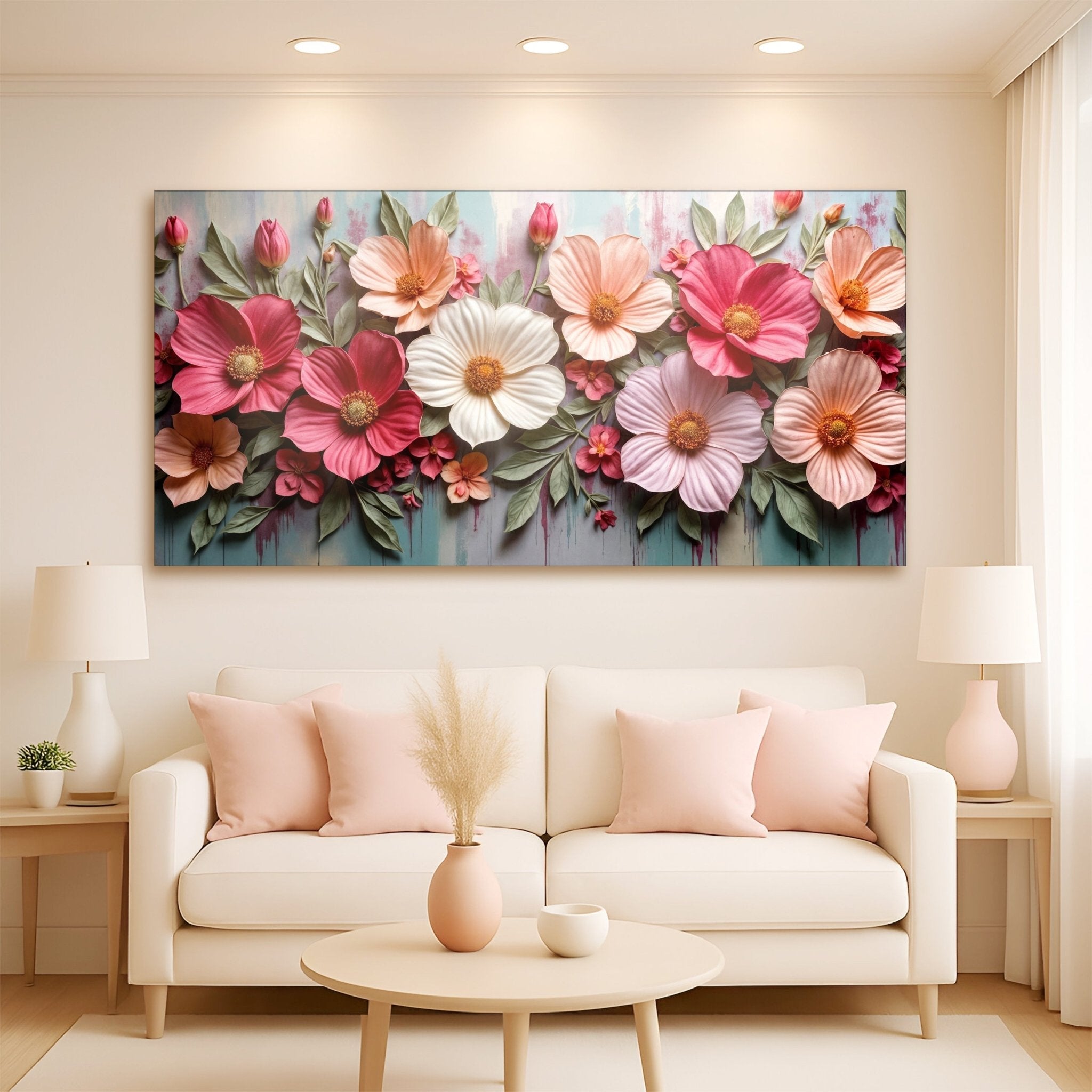 Colorful Floral Realistic Wall Art II - Two & Gathered
