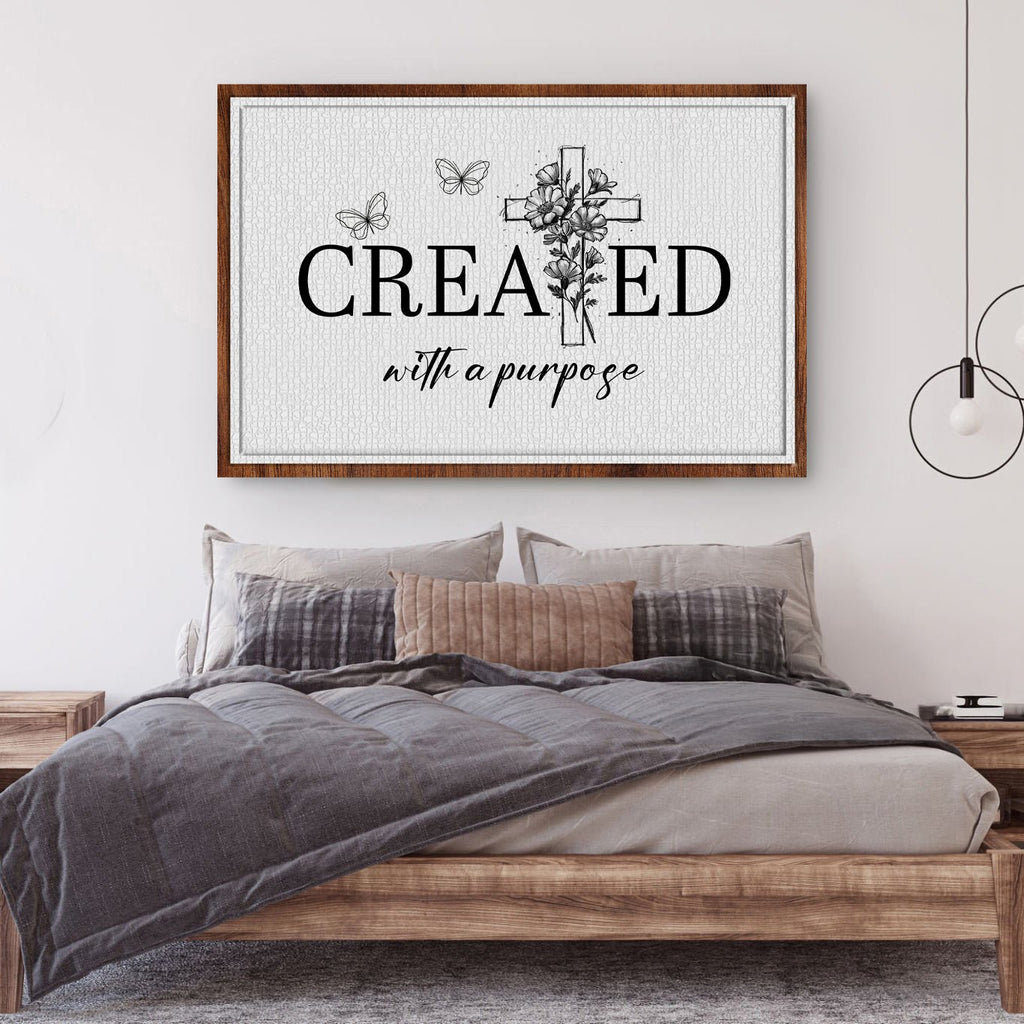 Created With A Purpose Faith Sign II - Two & Gathered