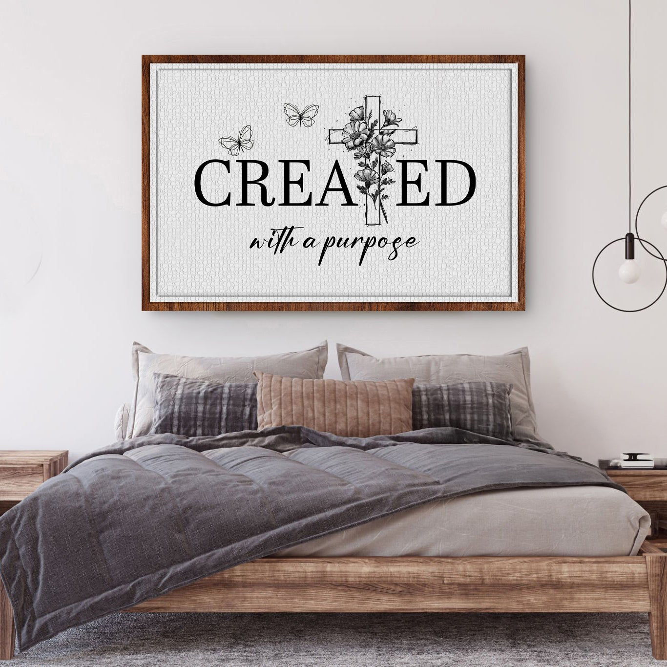 Created With A Purpose Faith Sign II - Two & Gathered