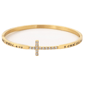 Cross Bangle Bracelet - Two & Gathered