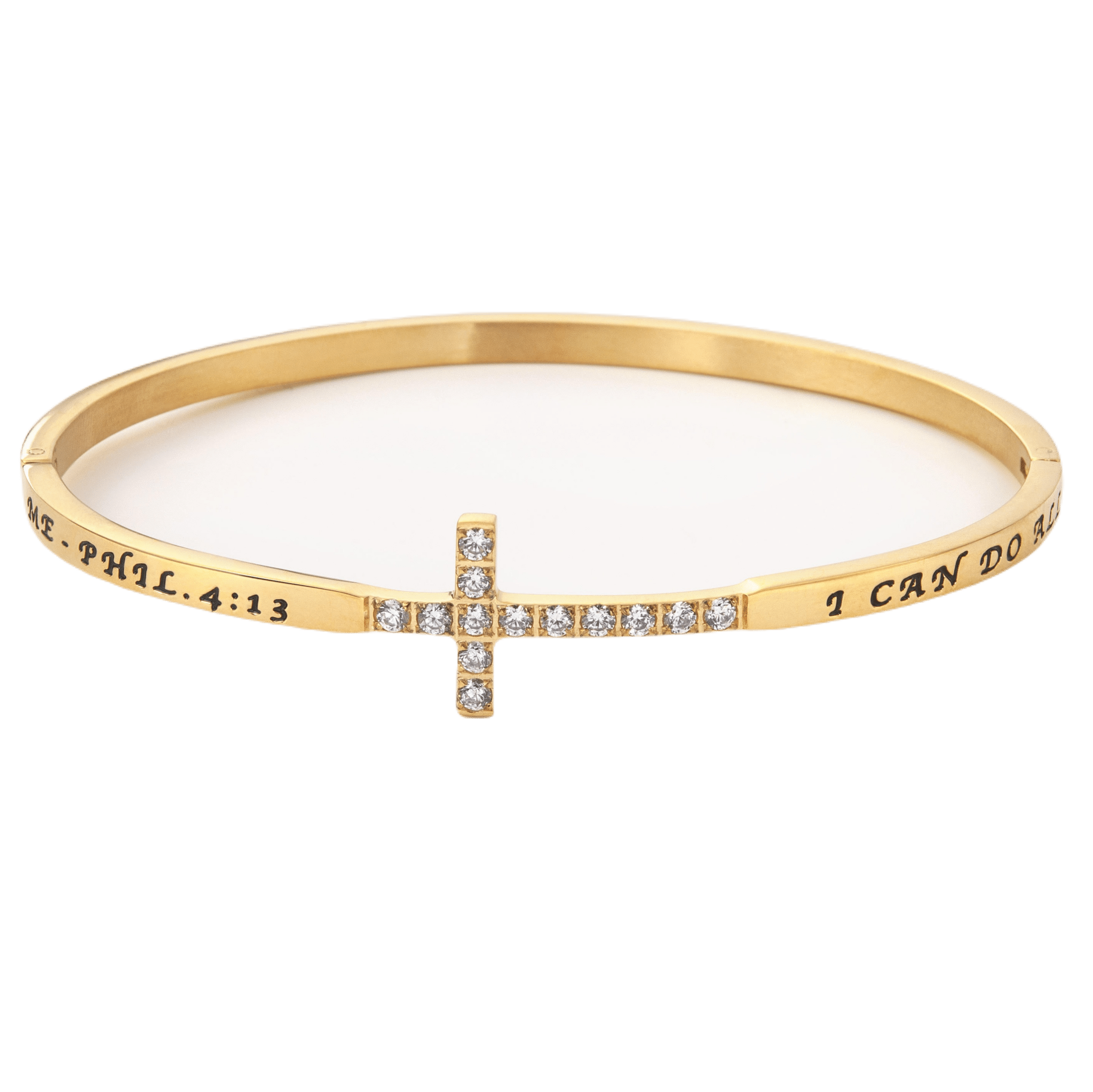 Cross Bangle Bracelet - Two & Gathered