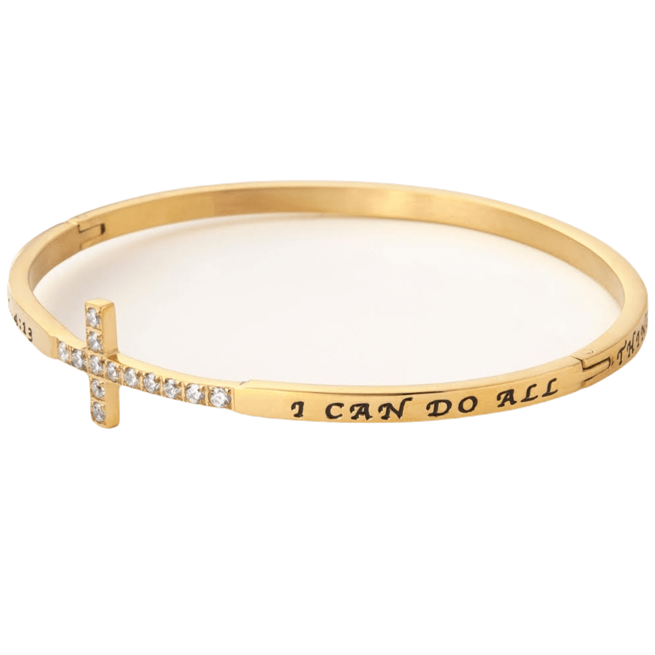 Cross Bangle Bracelet - Two & Gathered