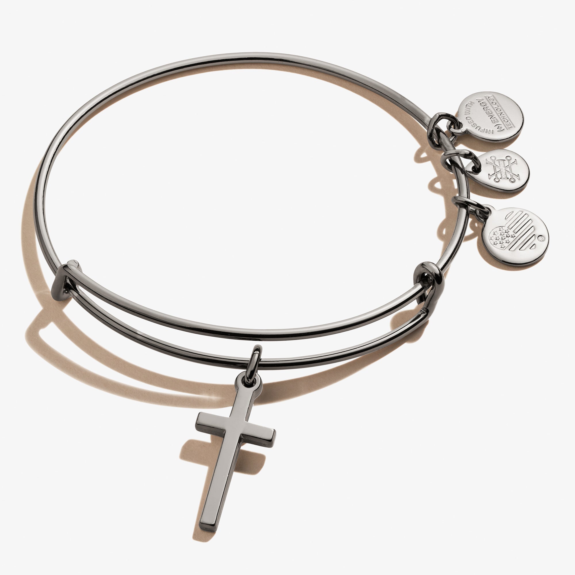 Cross Charm Bangle - Two & Gathered