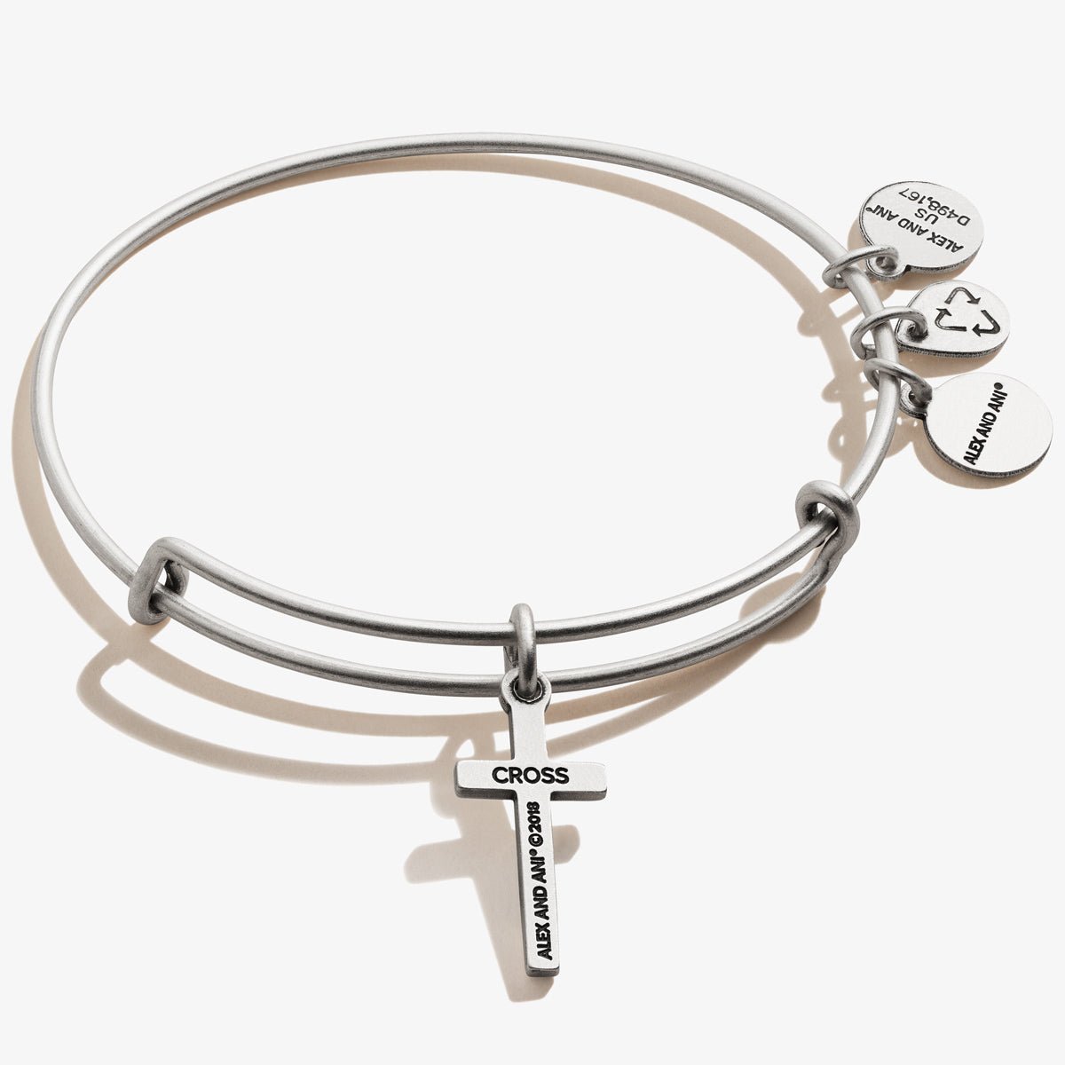 Cross Charm Bangle - Two & Gathered