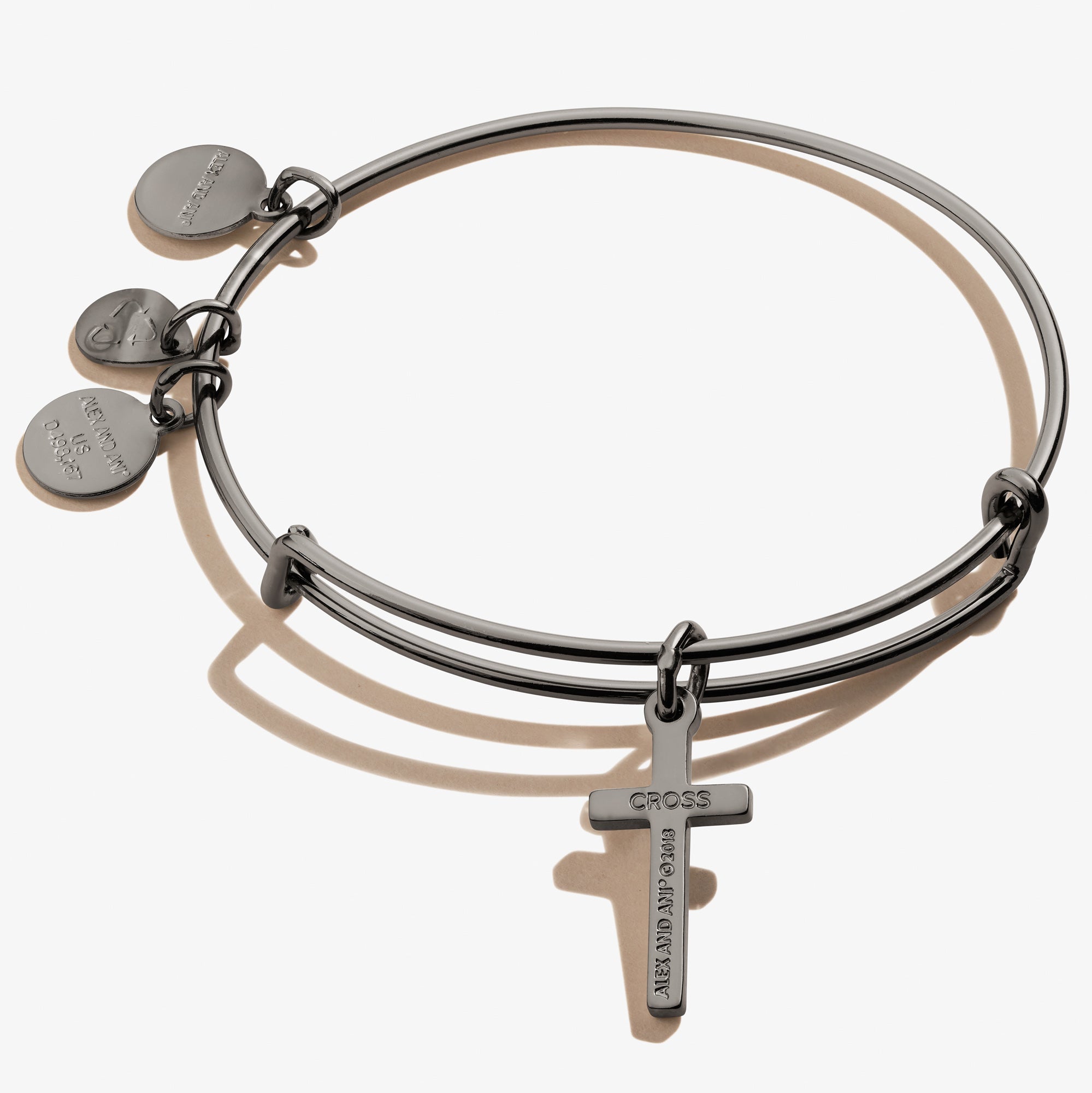 Cross Charm Bangle - Two & Gathered