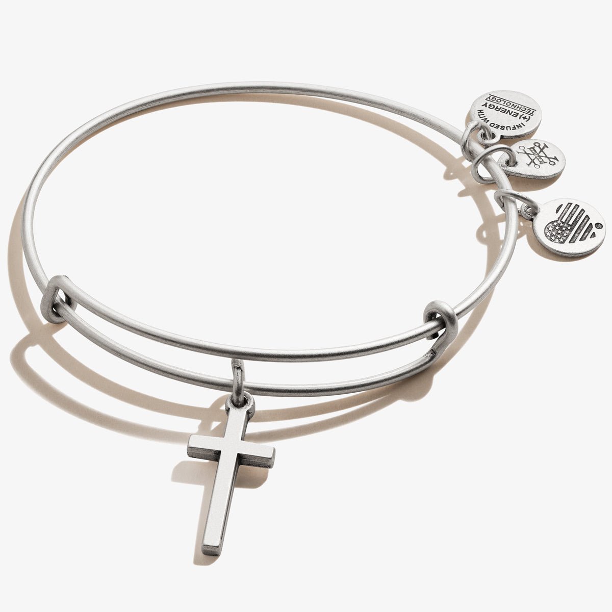 Cross Charm Bangle - Two & Gathered