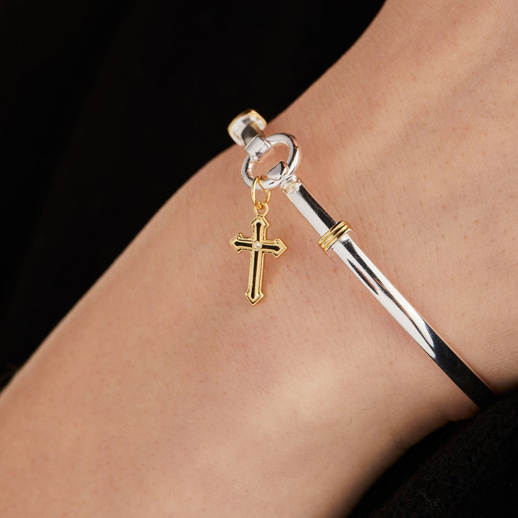 Cross Clip Bangle - Two & Gathered