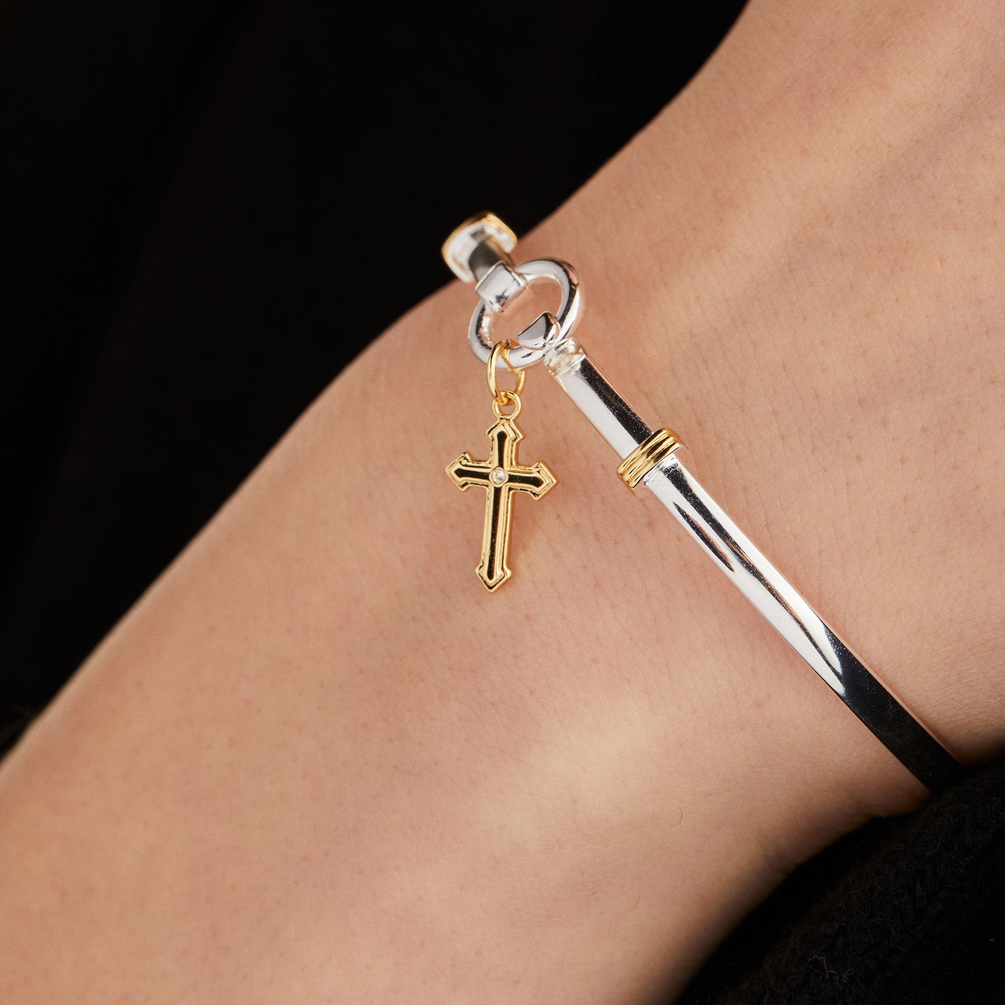 Cross Clip Bangle - Two & Gathered