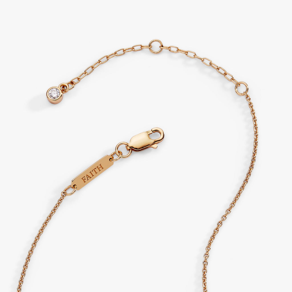 Cross Delicate Pave Crystal Pendant Necklace - Two & Gathered