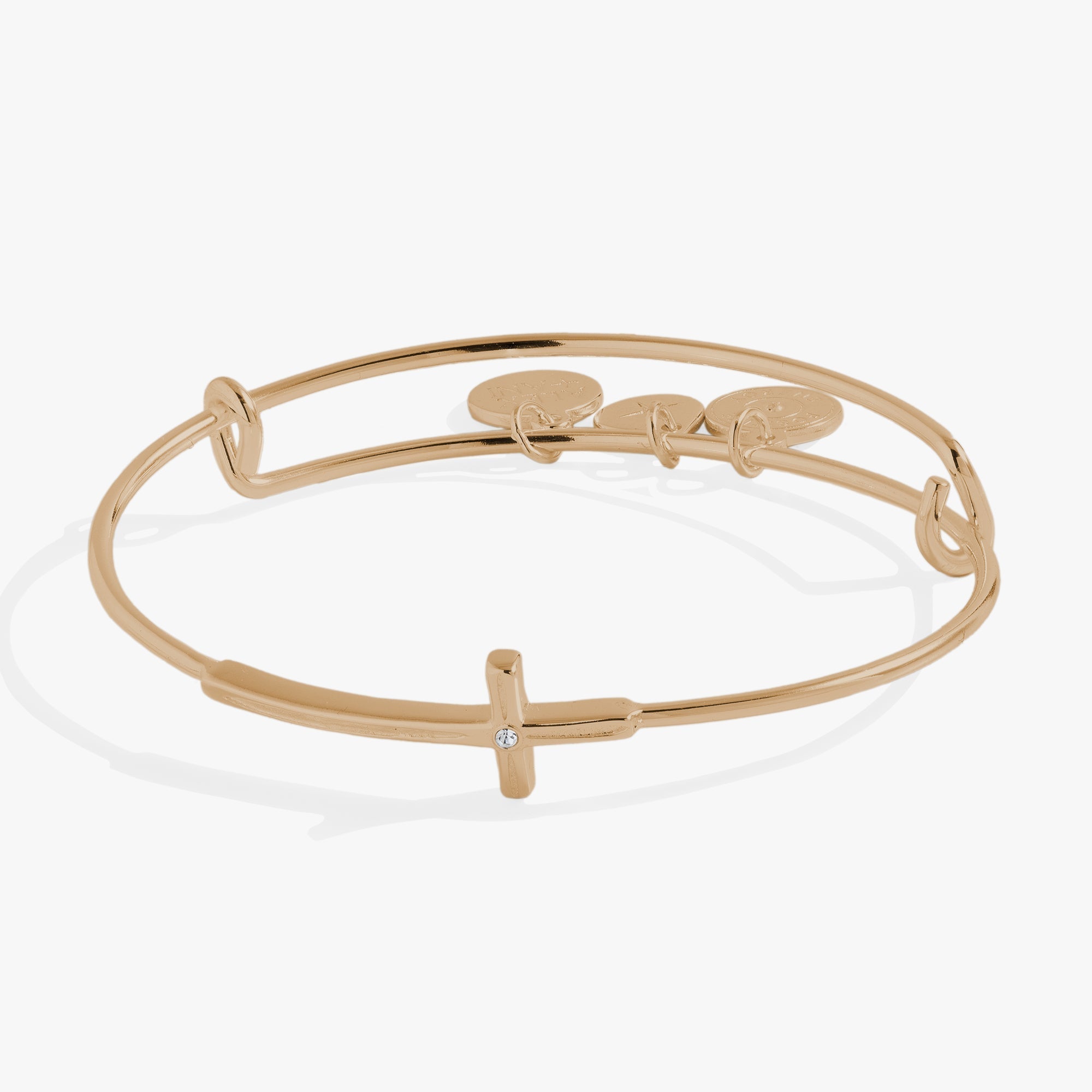 Cross Inline Bangle - Two & Gathered