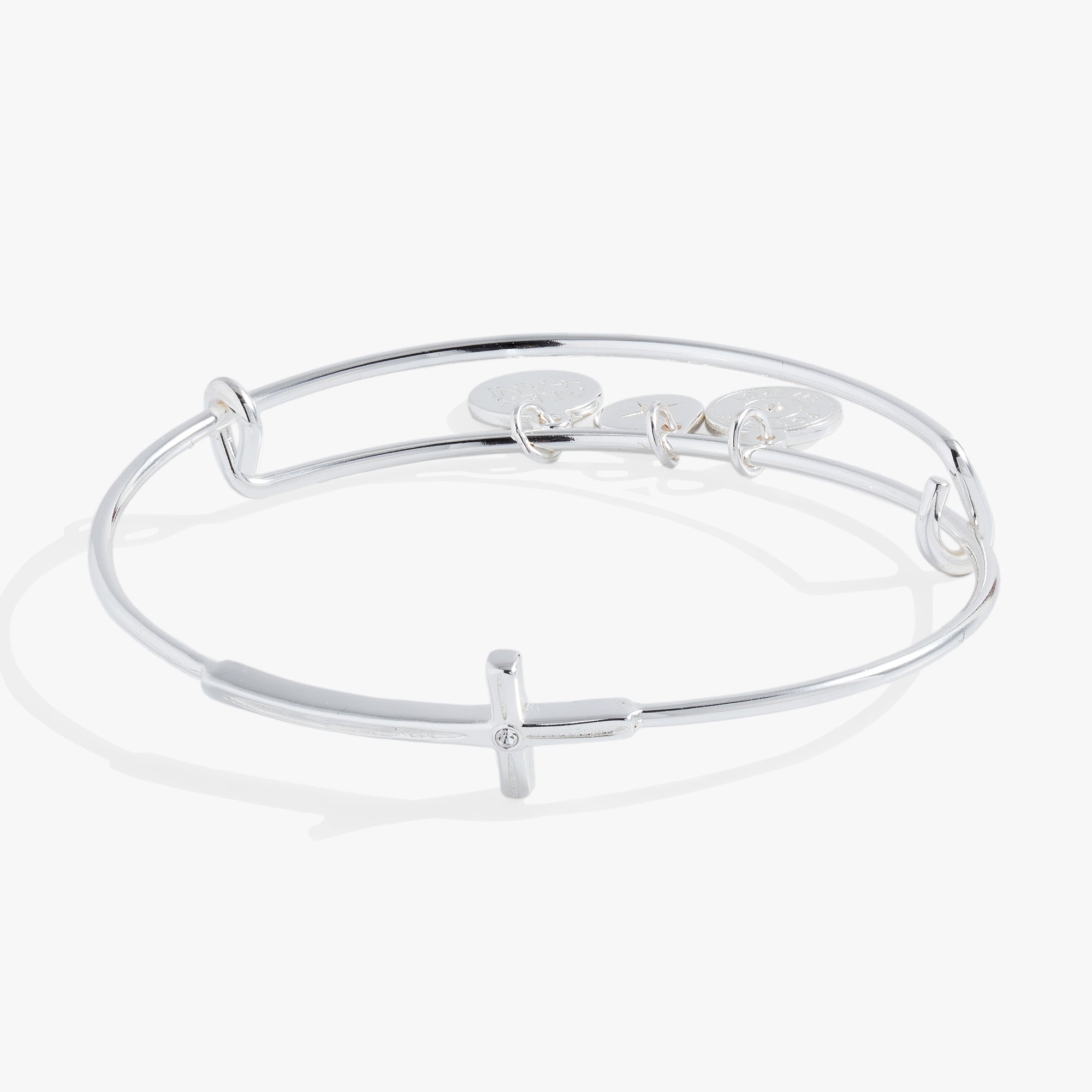 Cross Inline Bangle - Two & Gathered