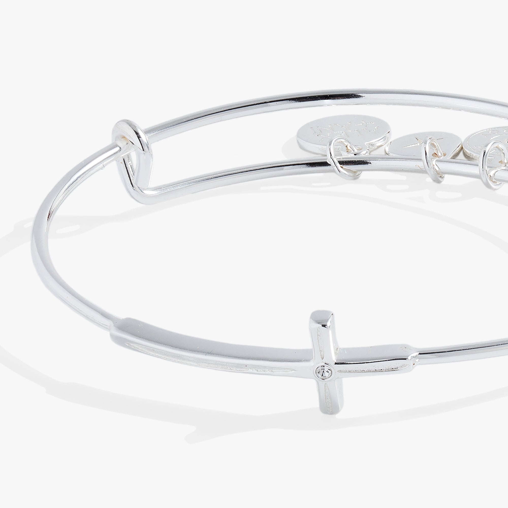 Cross Inline Bangle - Two & Gathered