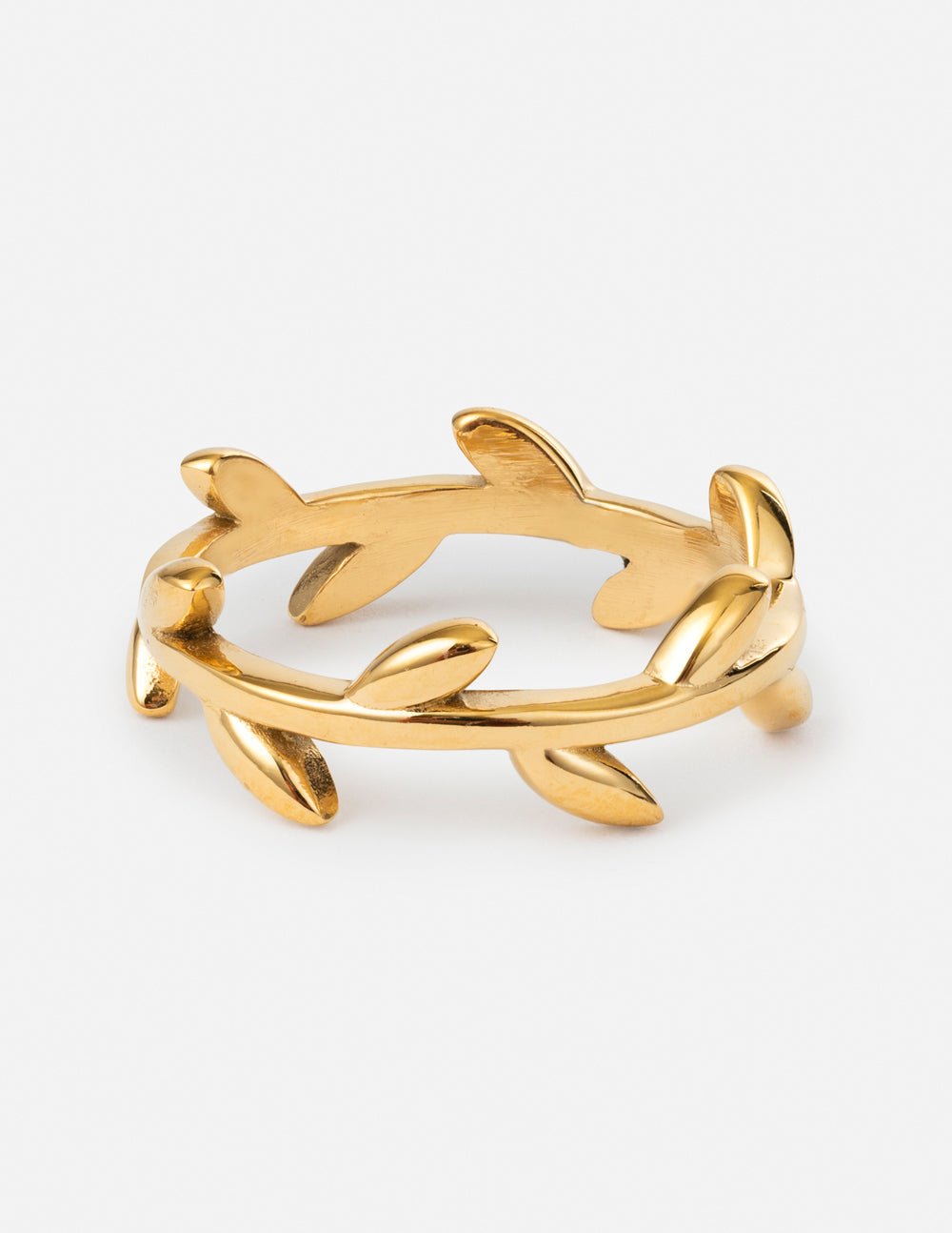 Dainty Olive Branch Ring - Two & Gathered