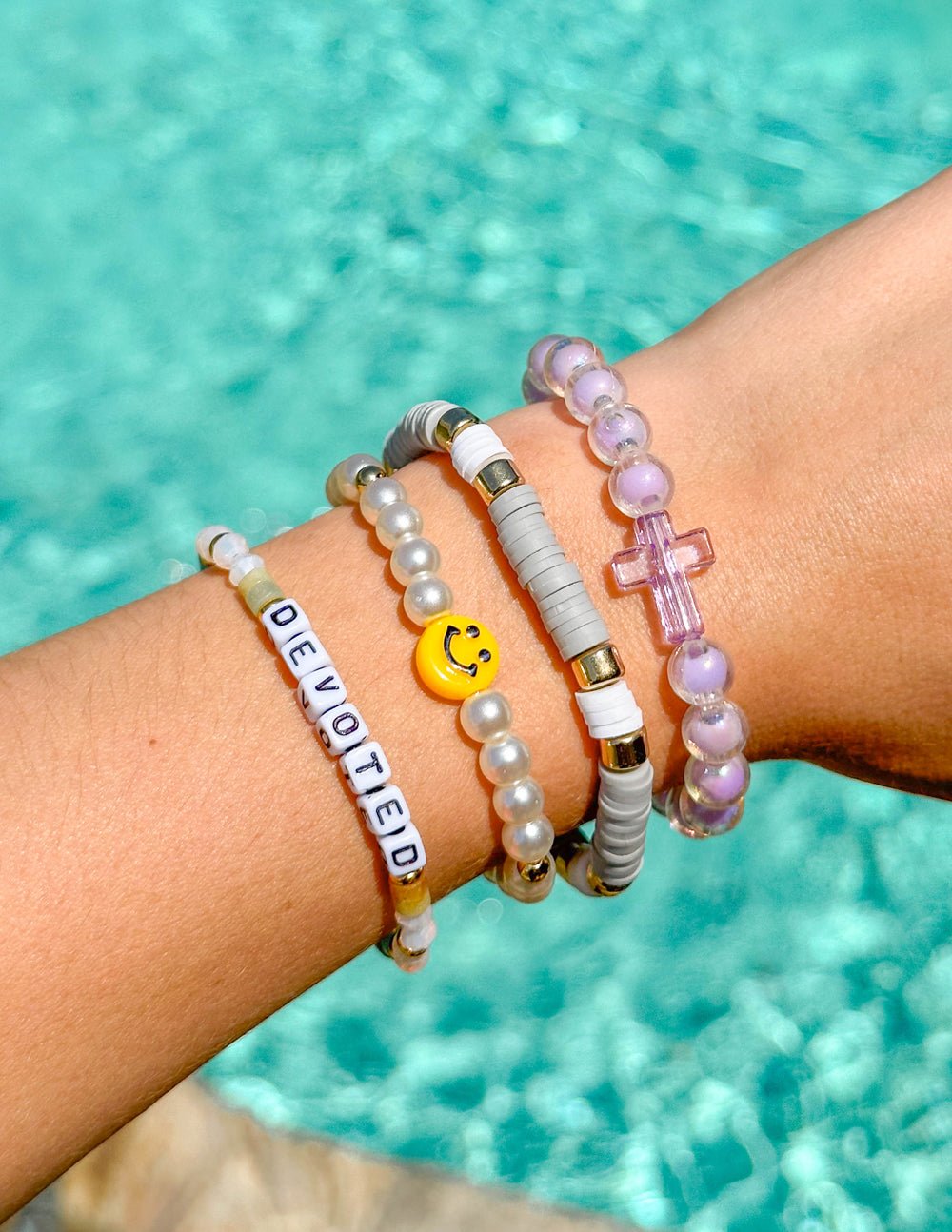 Devoted Letter Bracelet - Two & Gathered