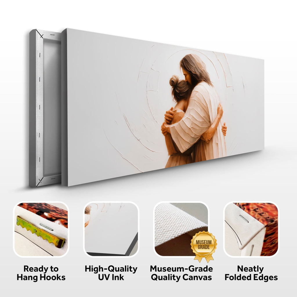 Divine Embrace of Grace Faith Wall Art II - Two & Gathered