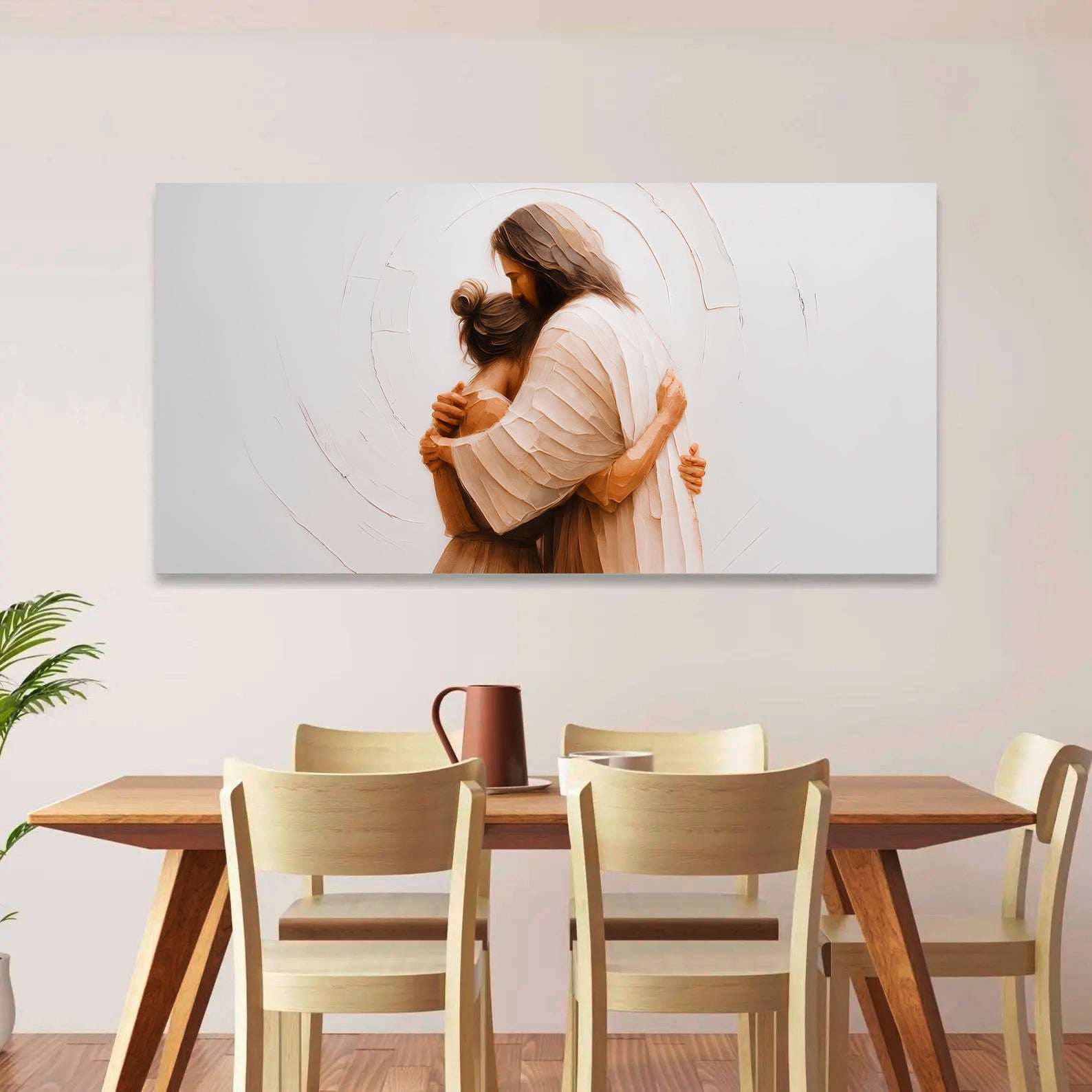 Divine Embrace of Grace Faith Wall Art II - Two & Gathered
