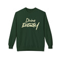 Divine Energy Crewneck Sweatshirt — Cream Script Spiritual Pullover - Two & Gathered