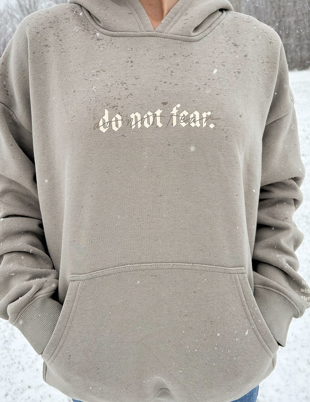 Do Not Fear Grey Unisex Hoodie - Two & Gathered