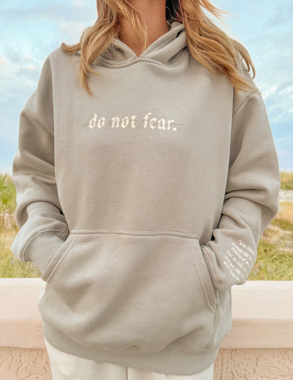 Do Not Fear Grey Unisex Hoodie - Two & Gathered
