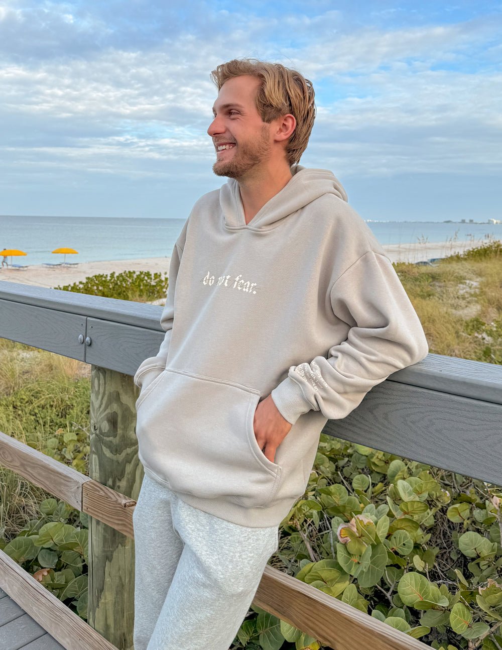 Do Not Fear Grey Unisex Hoodie - Two & Gathered