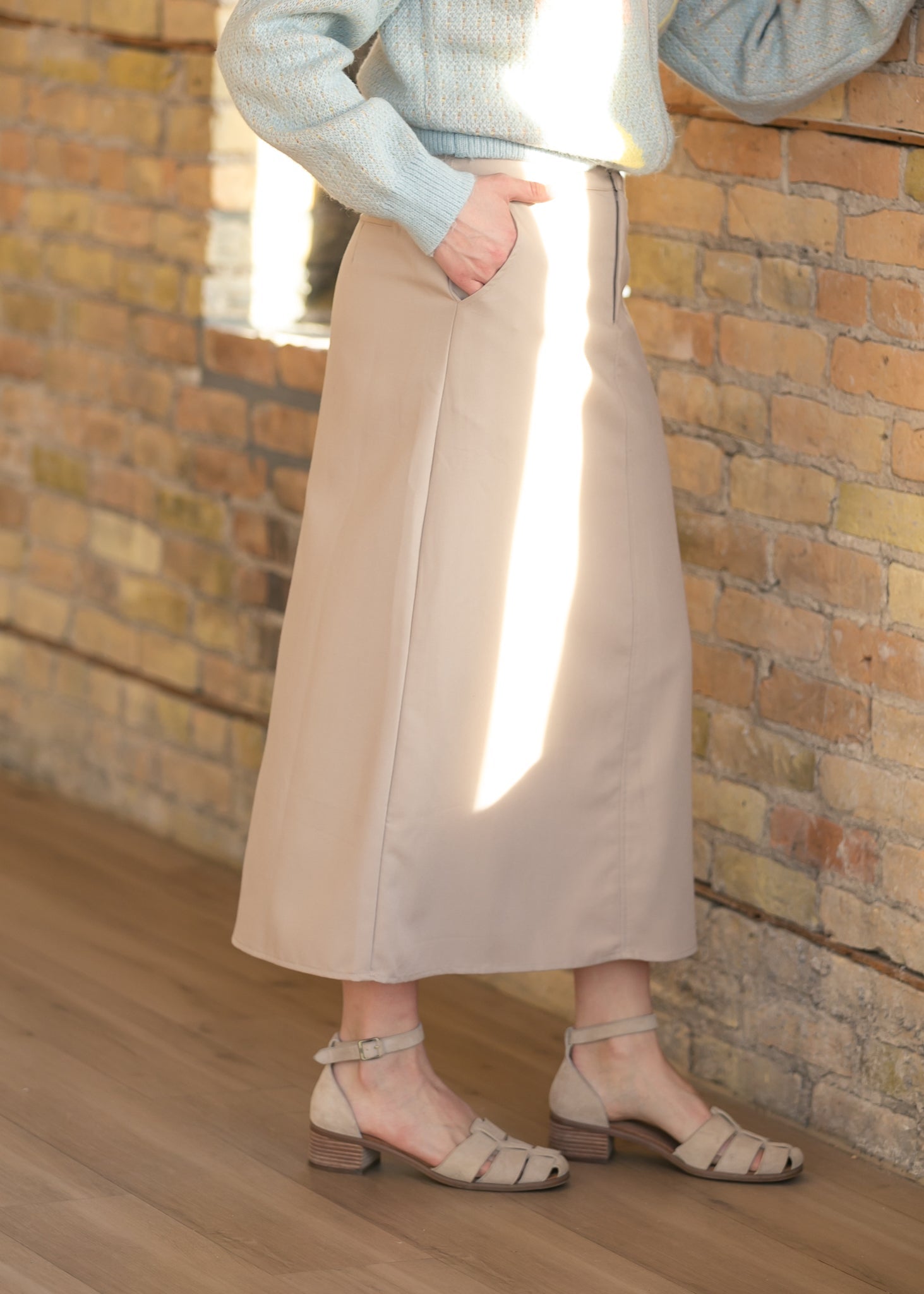 Dylan Midi Trouser Skirt - Two & Gathered