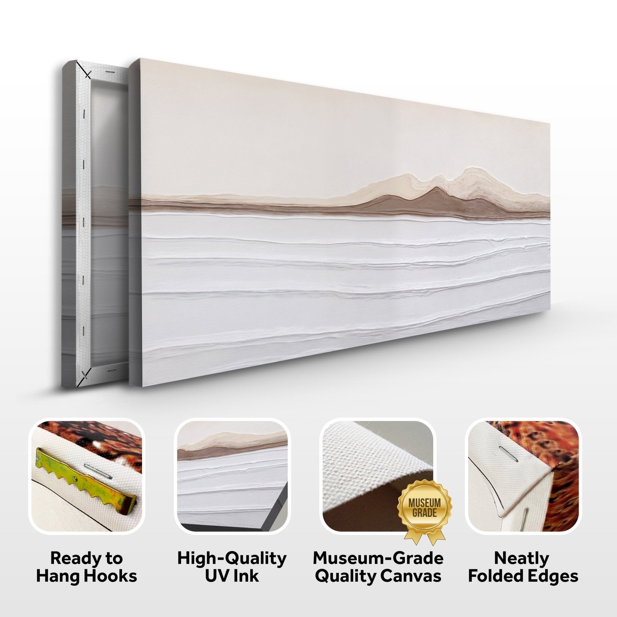 Earth Tone Abstract Wall Art - Two & Gathered