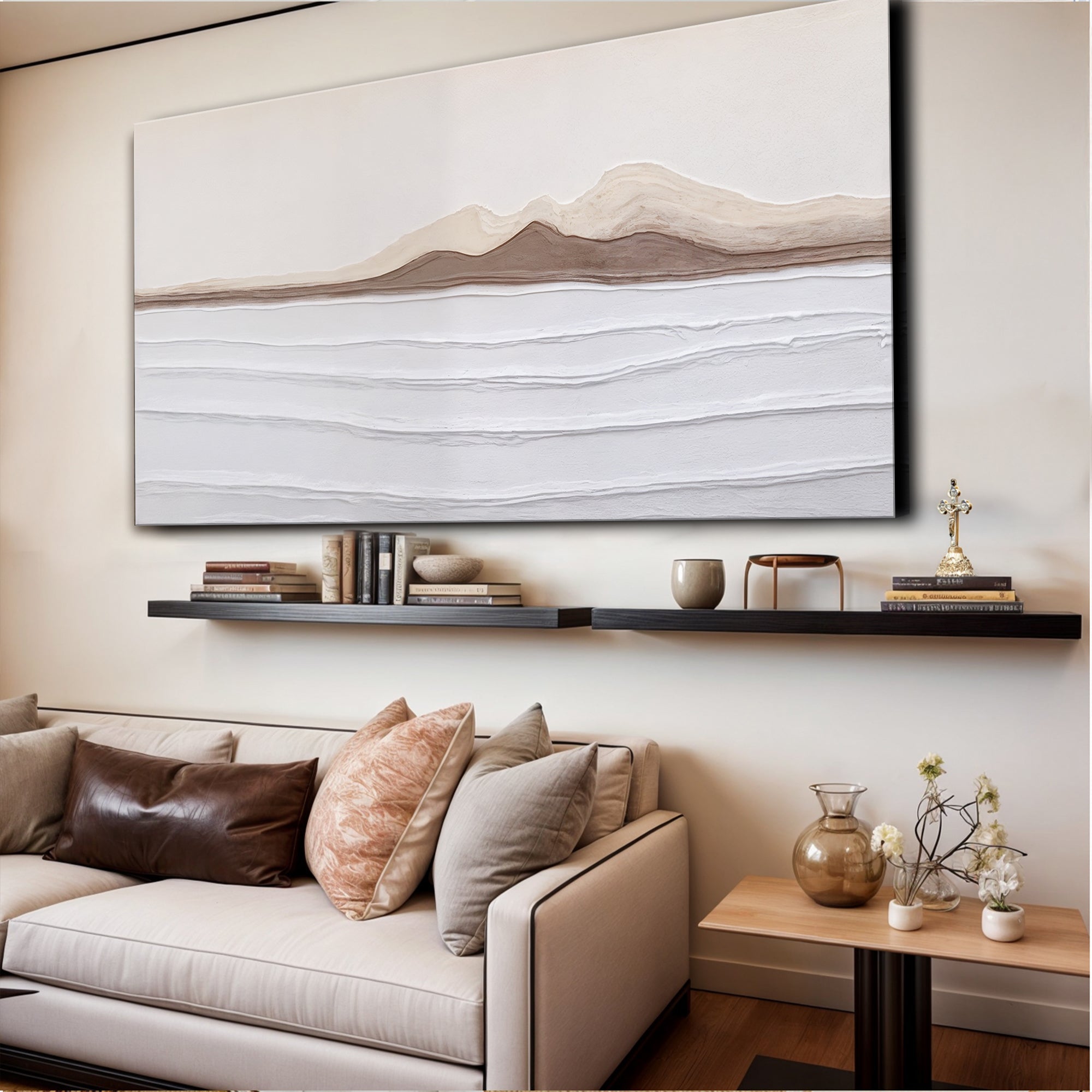 Earth Tone Abstract Wall Art - Two & Gathered