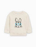 Easter Bunny With Blue Glasses Organic Cotton Baby toddler Pullover - Two & Gathered