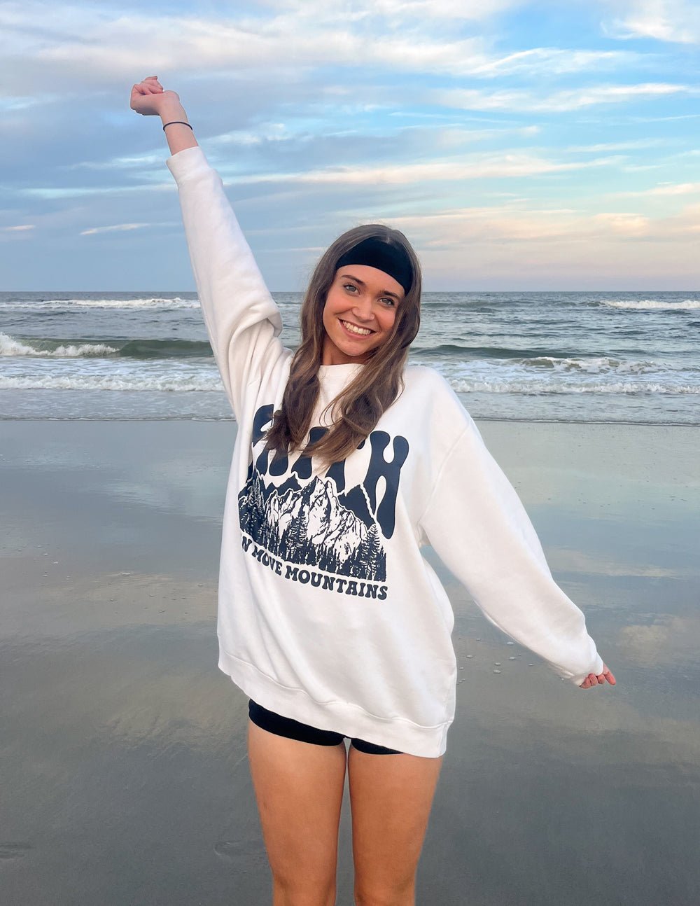 Faith Can Move Mountains Unisex Crewneck - Two & Gathered