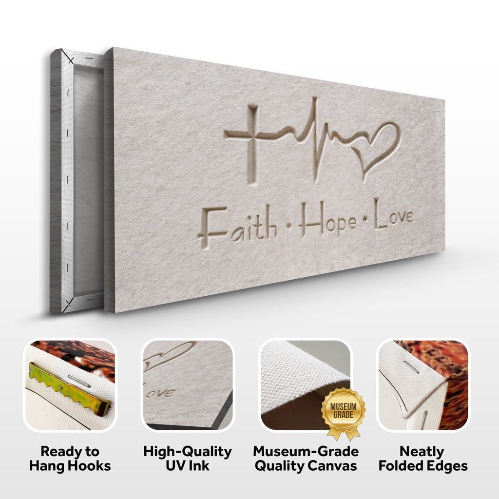Faith, Hope, Love Faith Wall Art IV - Two & Gathered