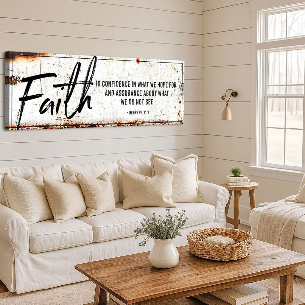 Faith Is Confidence - Hebrews 11:1 Faith Sign III - Two & Gathered