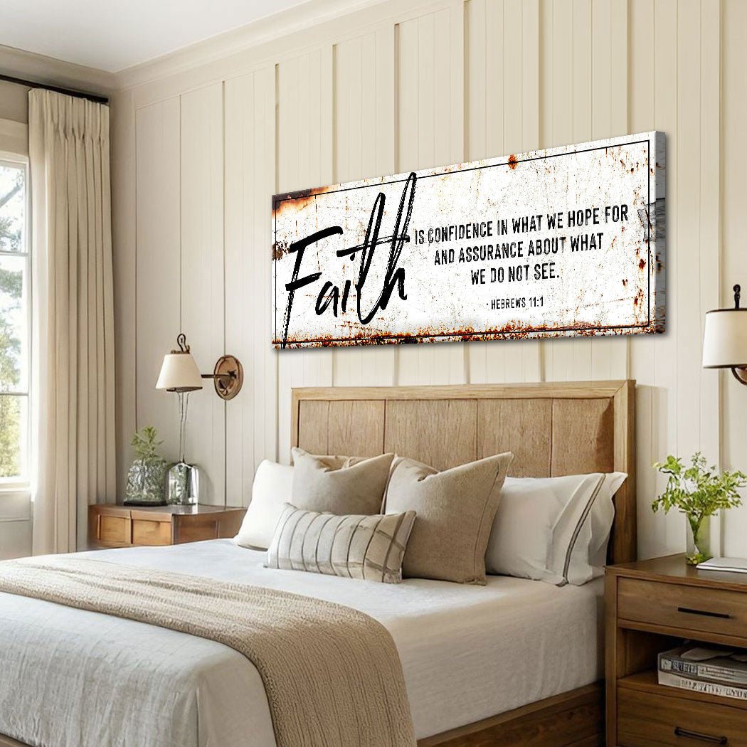 Faith Is Confidence - Hebrews 11:1 Faith Sign III - Two & Gathered