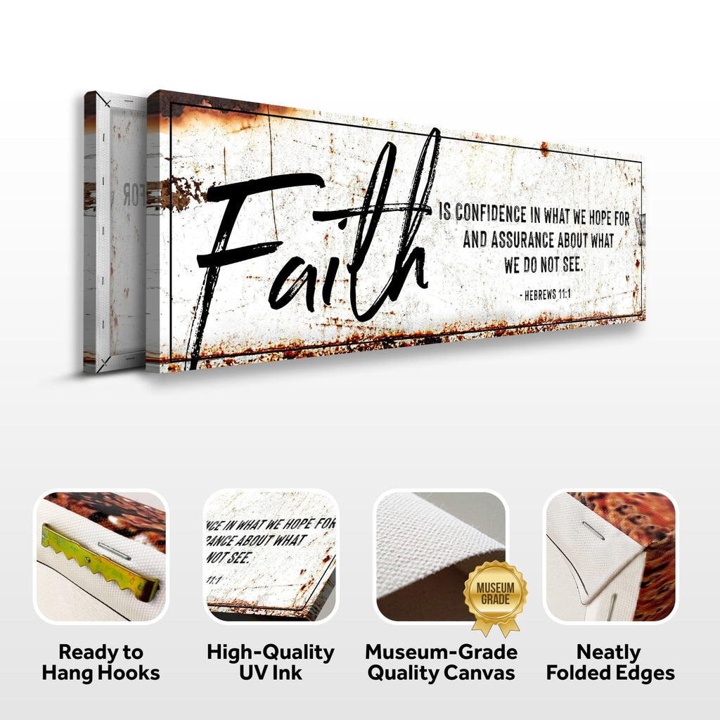 Faith Is Confidence - Hebrews 11:1 Faith Sign III - Two & Gathered