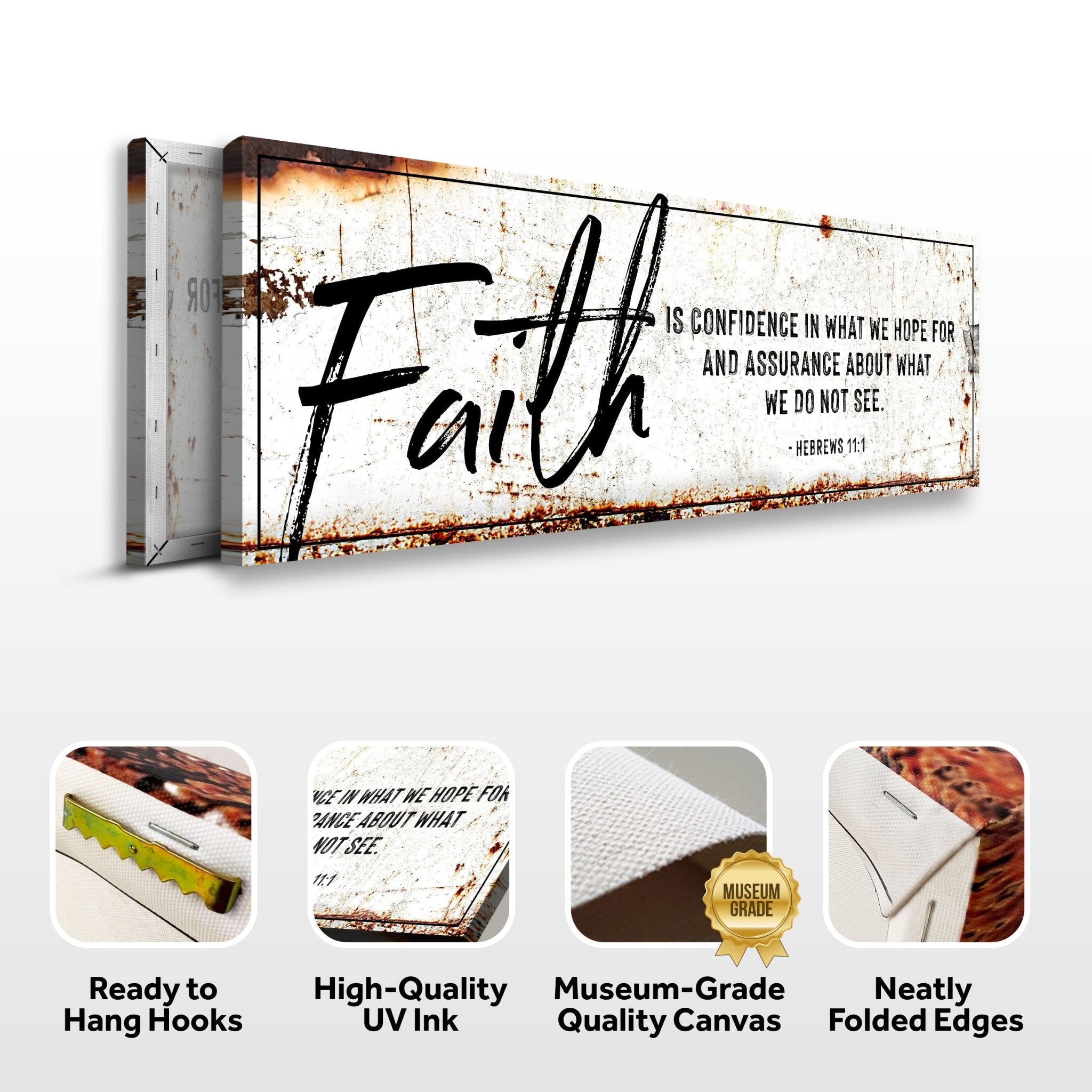 Faith Is Confidence - Hebrews 11:1 Faith Sign III - Two & Gathered