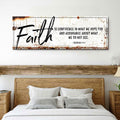 Faith Is Confidence - Hebrews 11:1 Faith Sign III - Two & Gathered