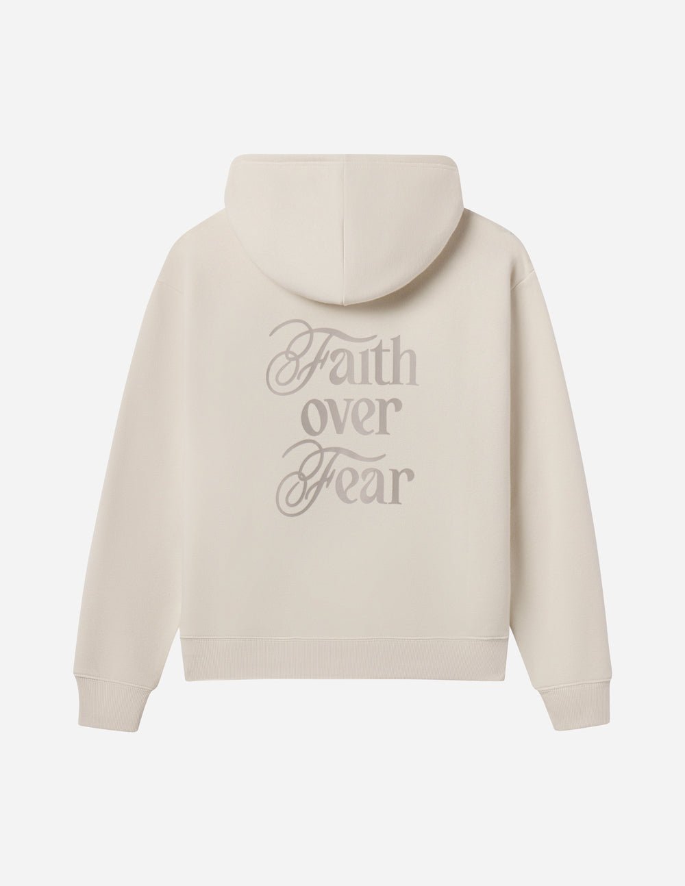 Faith Over Fear Taupe Unisex Hoodie - Two & Gathered