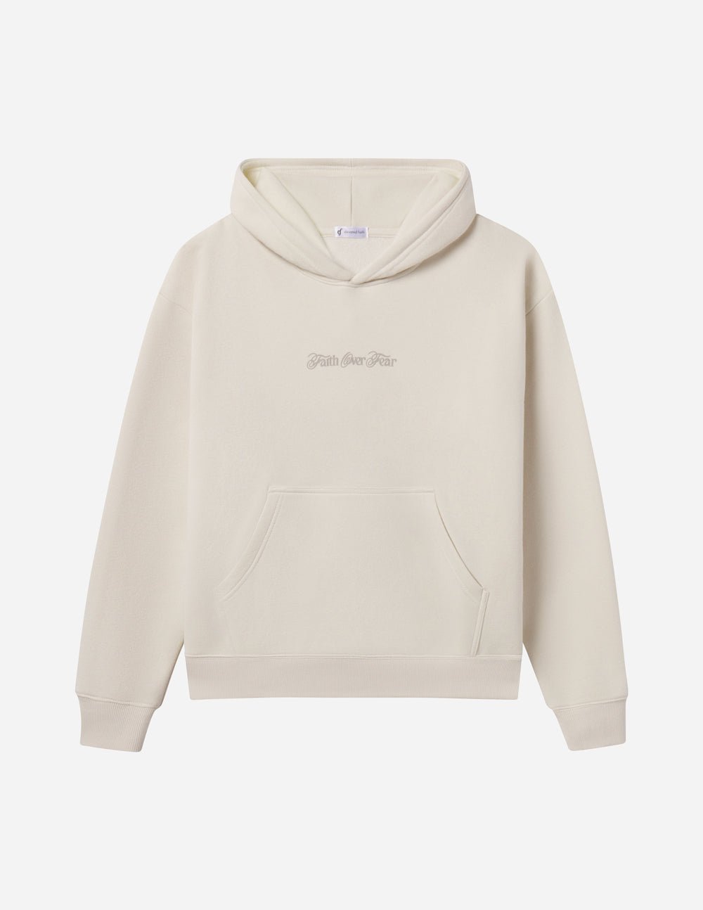 Faith Over Fear Taupe Unisex Hoodie - Two & Gathered