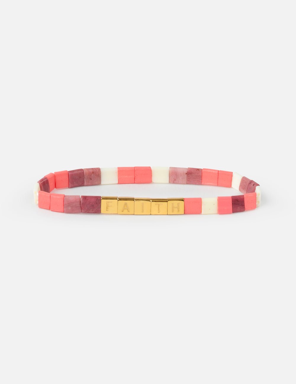Faith Tile Letter Bracelet - Two & Gathered
