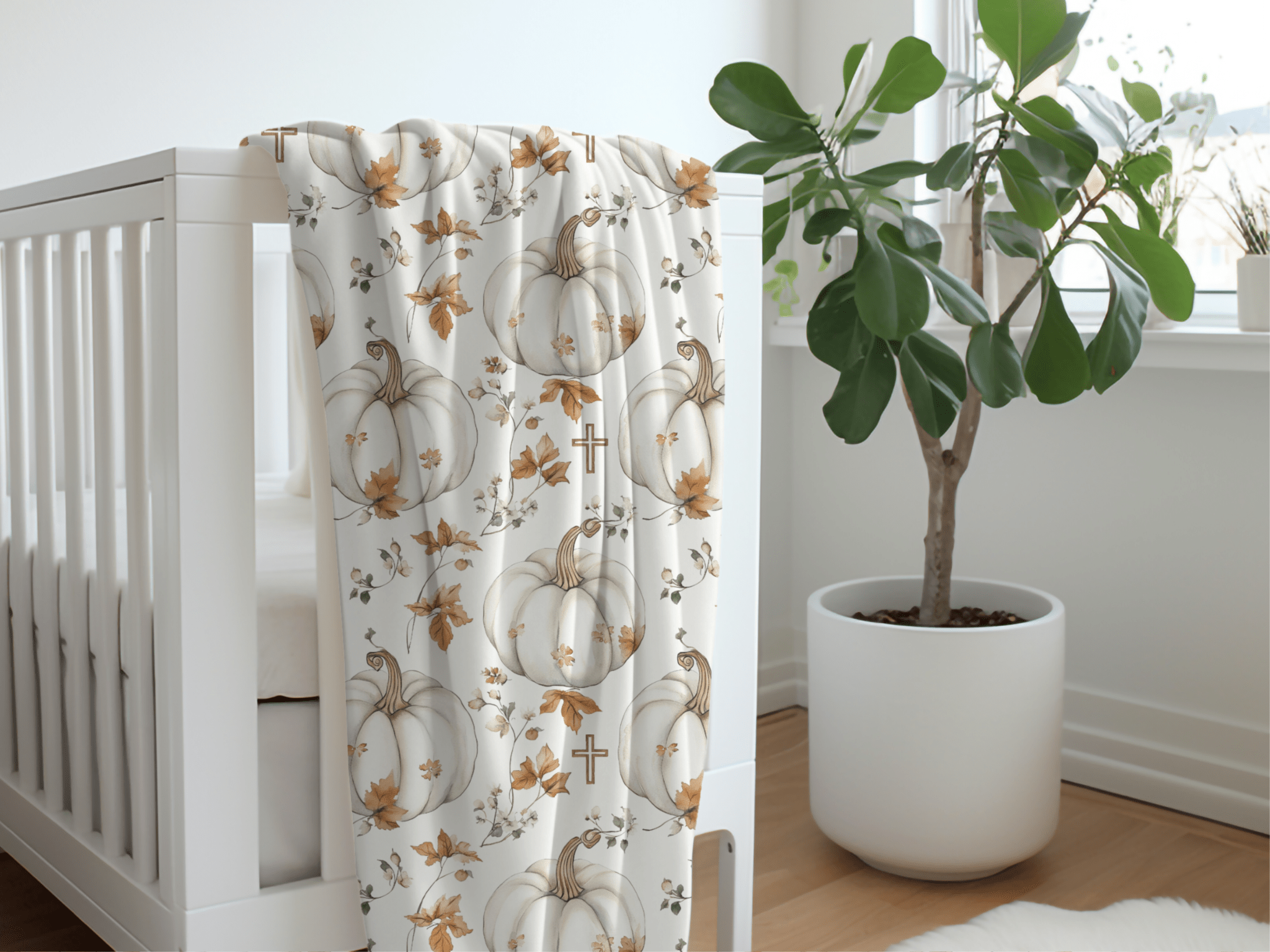 Faithful Harvest Minky Blanket - Two & Gathered