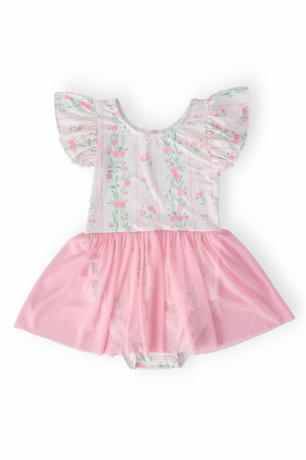 Fancy Florals S/S Twirl Leotard - Two & Gathered