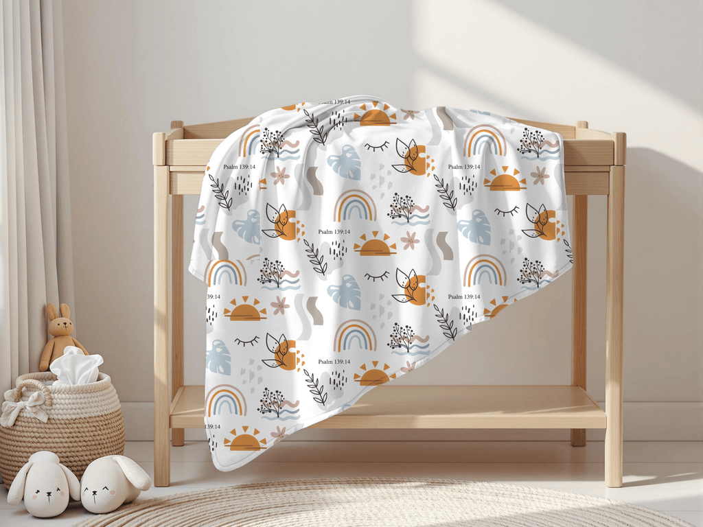 Fearfully and Wonderfully Made Fleece Blanket - Two & Gathered