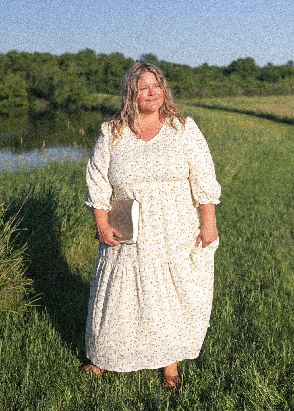 Flora Smocked Midi Dress - Two & Gathered