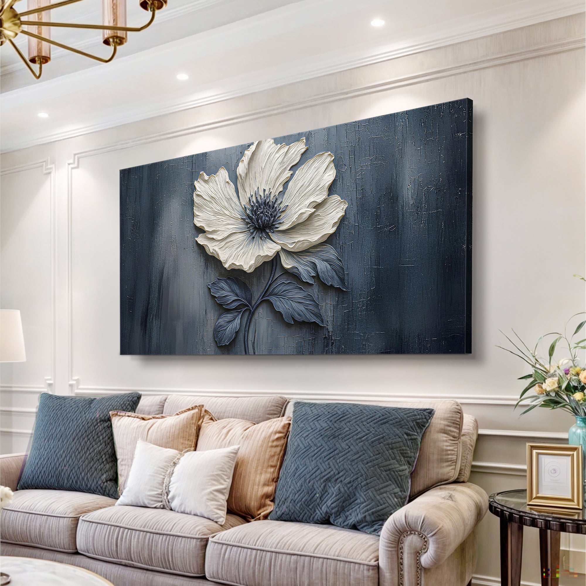 Floral Clay Relief Wall Art - Two & Gathered