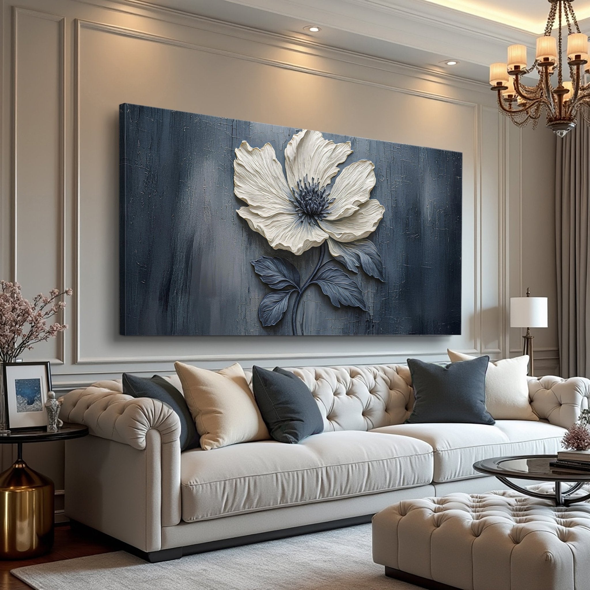 Floral Clay Relief Wall Art - Two & Gathered