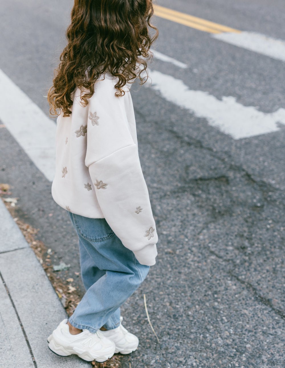 Floral Kids Half - Zip - Two & Gathered